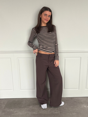 BELLA SUIT PANT NEW - BROWN