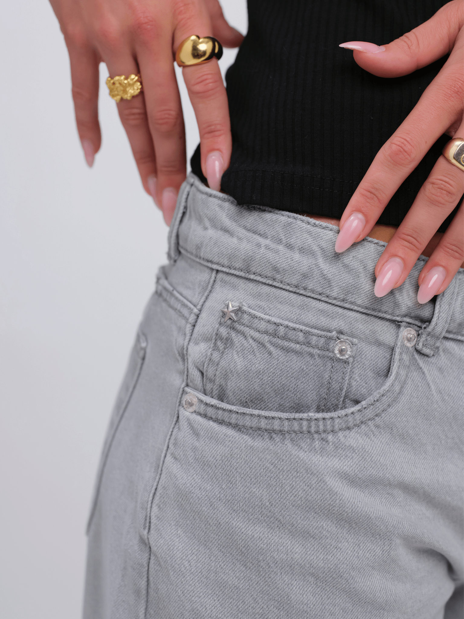 ESTHER JEANS - LIGHT GRAY