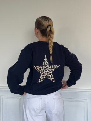 GRAY LEOSTAR SWEATSHIRT (back print) - GRAY