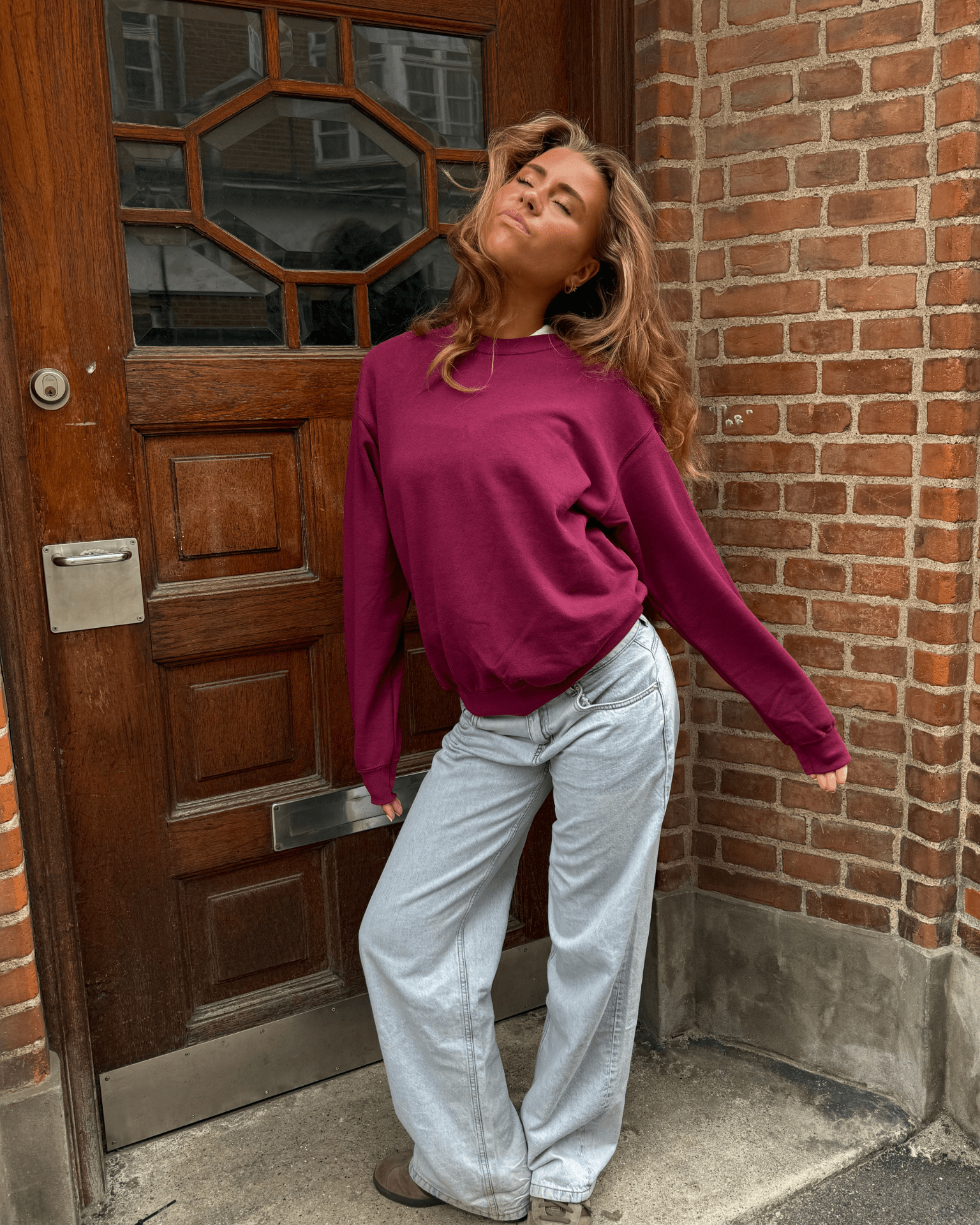 FRUIT SWEATSHIRT - BORDEAUX