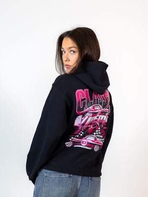 CLASSIC CAR (back print) HOODIE - BLACK