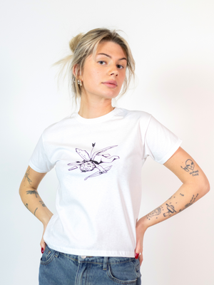 CUPID, BABY TEE - WHITE