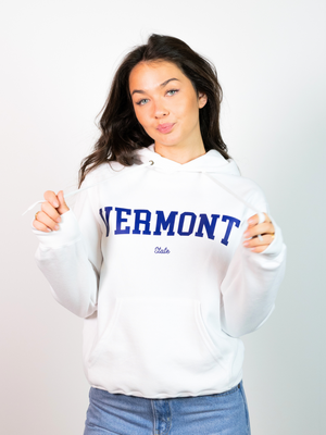 VERMONT STATE HOODIE - WHITE