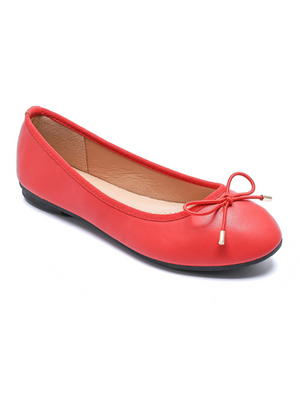 ANNA BALLERINA SHOES - RED