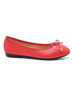 ANNA BALLERINA SHOES - RED