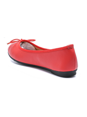 ANNA BALLERINA SHOES - RED