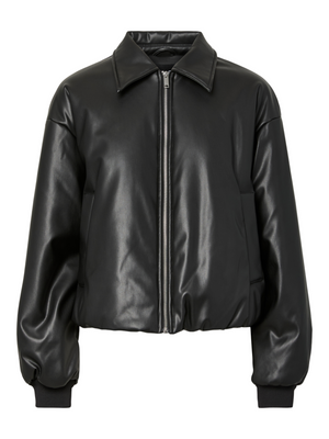LARA BOMBER JACKET - BLACK