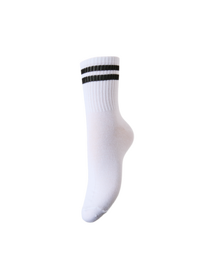 CALLY STRØMPER - WHITE/BLACK