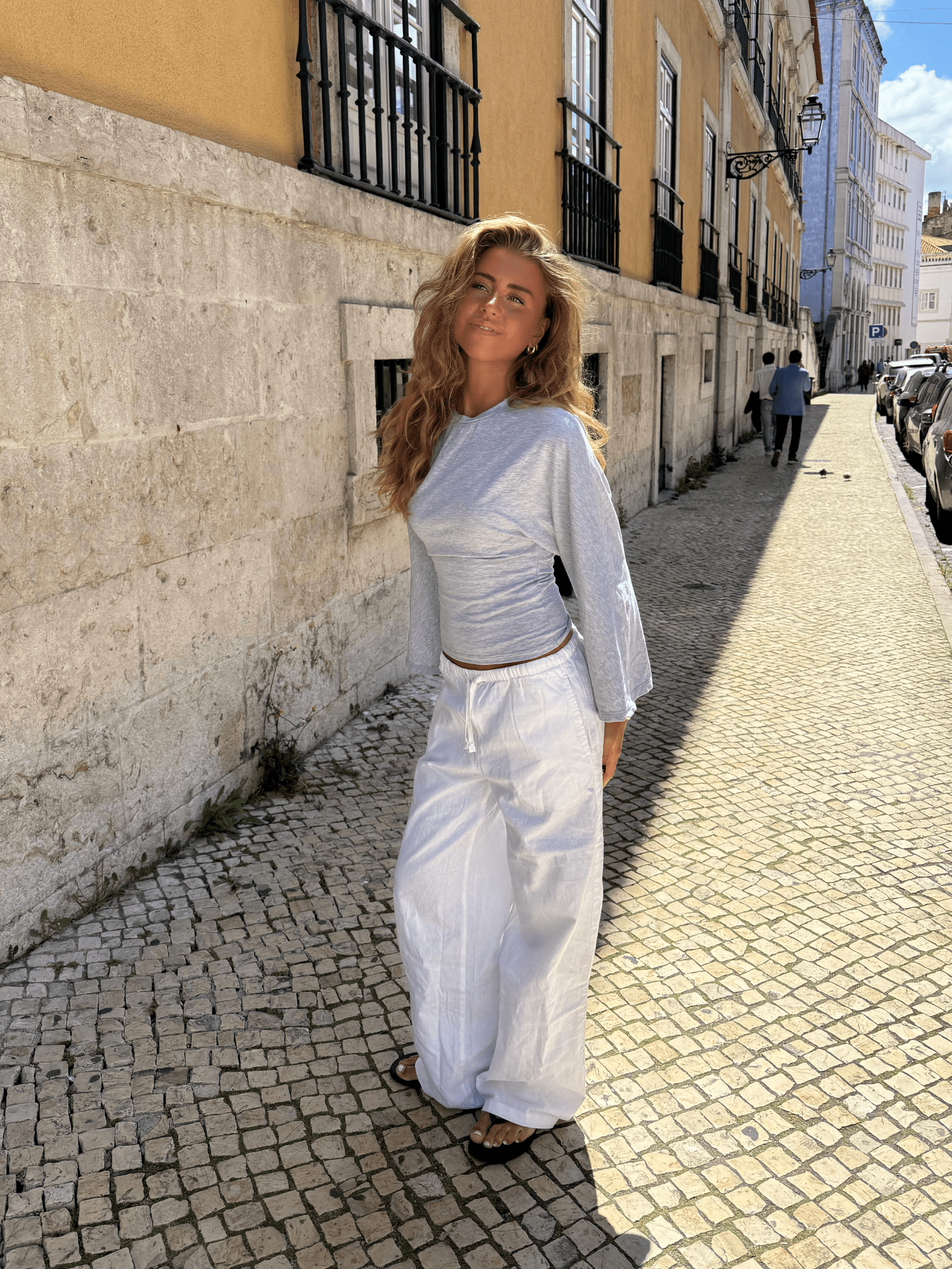 NALA ANGEL TOP - LIGHT GREY