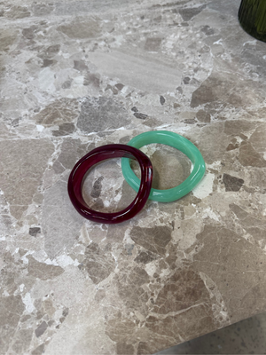 2-PACK BRACELETS - AQUA/WINE
