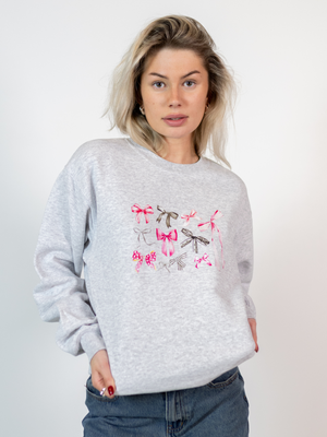 BOW COLLECTION SWEAT - GRÅ