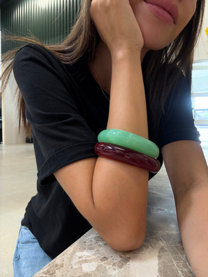 2-PACK BRACELETS - AQUA/WINE