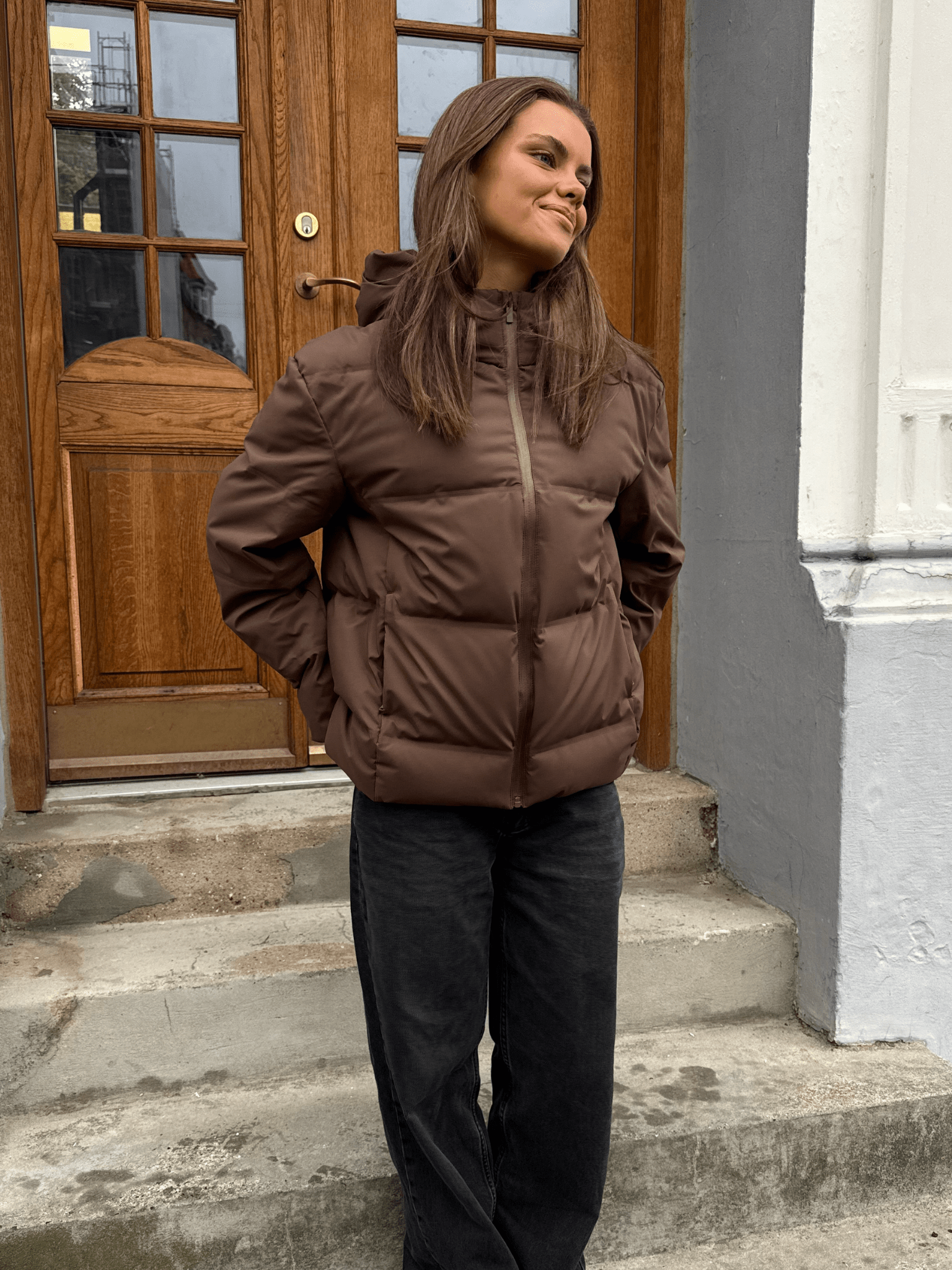 ISA PUFFER JACKET - BLACK