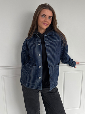 SIA DENIM JACKET - DARK STRIPE
