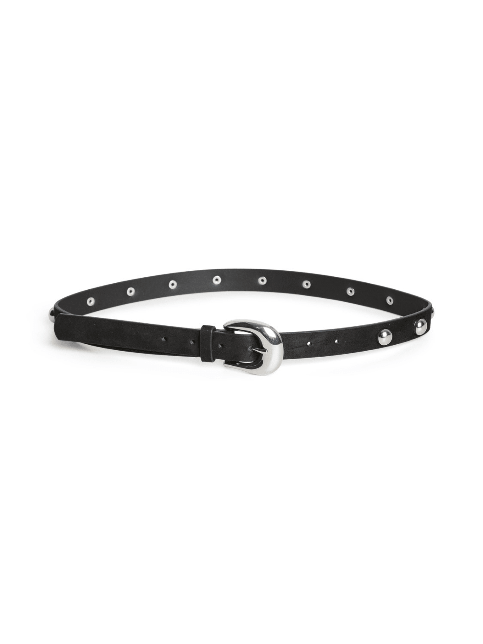 GESSICA RIVET BELT - BLACK/SILVER