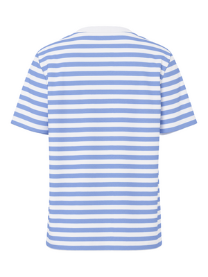 RIA STRIPE TEE - BLUE/BRIGHT WHITE