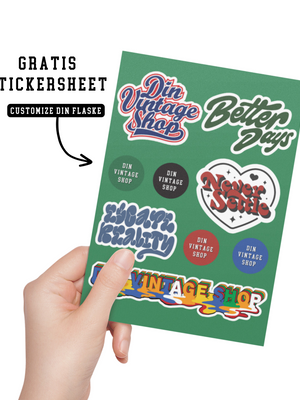 DRIKKEDUNK - SØLV (inkl stickers)