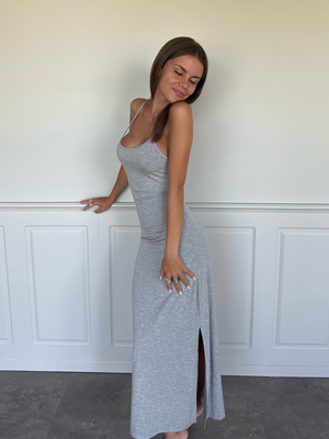 MARIE DRESS - LT GREY