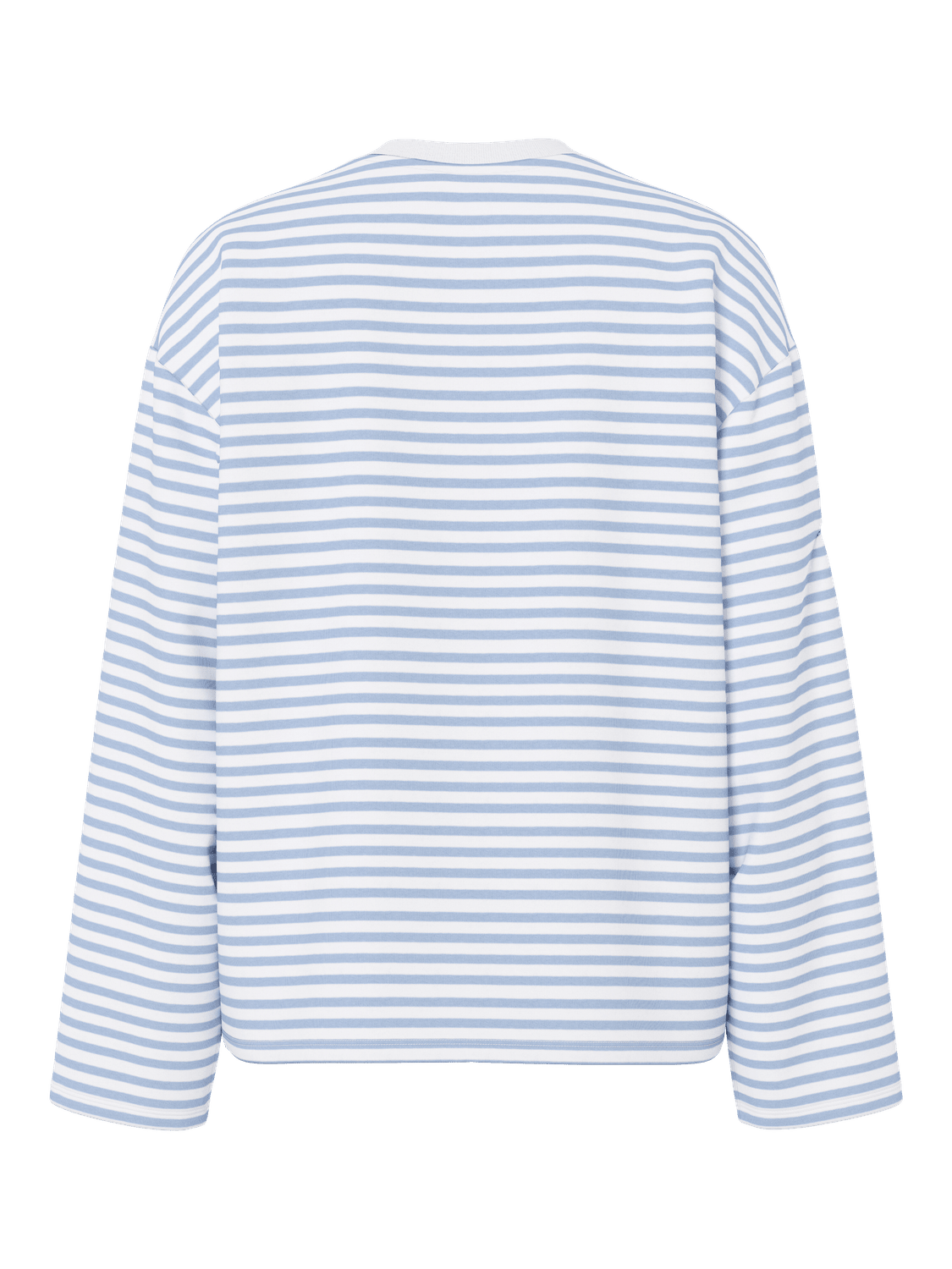 SADIE STRIPE TEE LS - CLOUD DANCER / CASHMERE BLUE