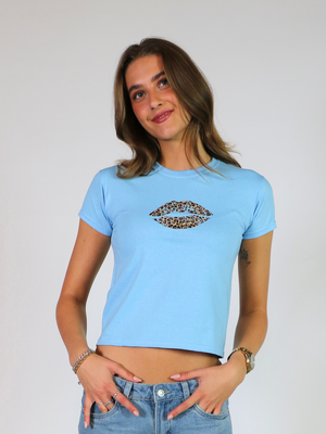 ITALIA, BABY TEE - BLUE