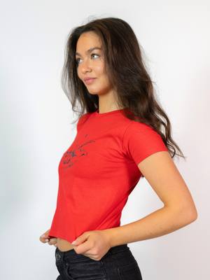 CUPID, BABY TEE - RED