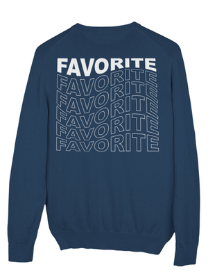 FAVORITE SWEAT (back print) - NAVY