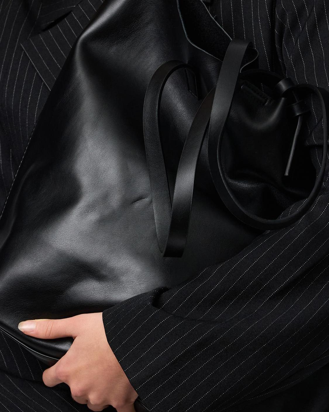 ANILLA SHOPPER BAG - BLACK