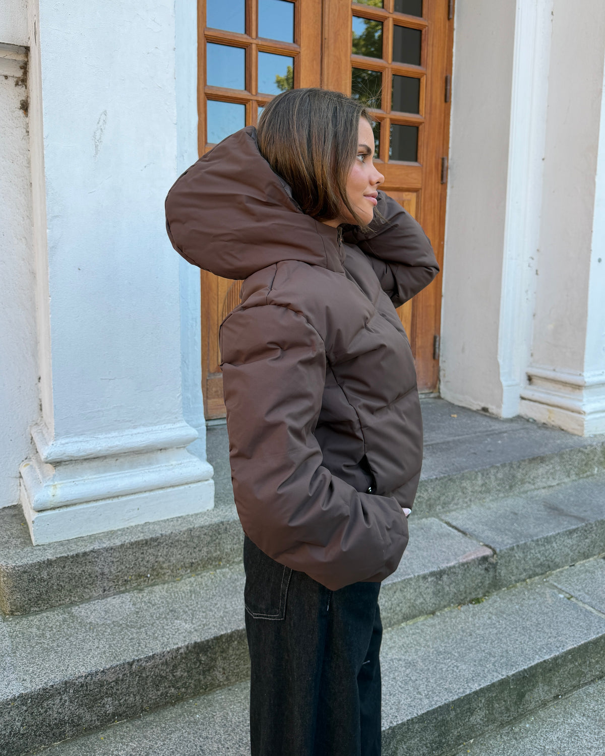 ALMA DOWN JACKET i brown – billede 4