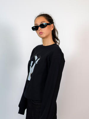 CHAMPAGNE SWEATSHIRT - BLACK