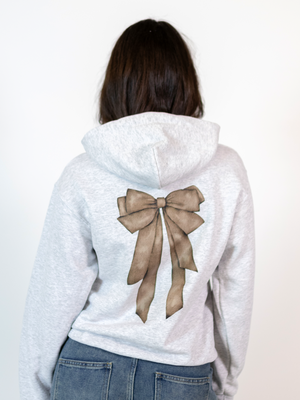 MEGA DOLLED UP (BLACK) HOODIE (back print) - GRAY