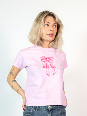 DOLLED UP (pink), BABY TEE - PINK