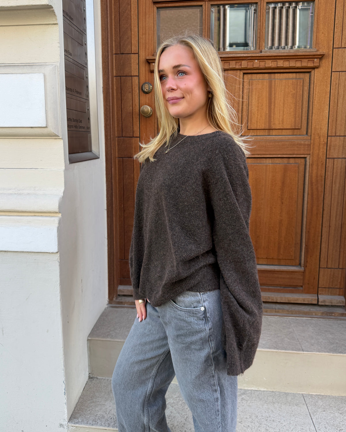 SADIE KNIT - DARK BROWN - Dinvintageshop