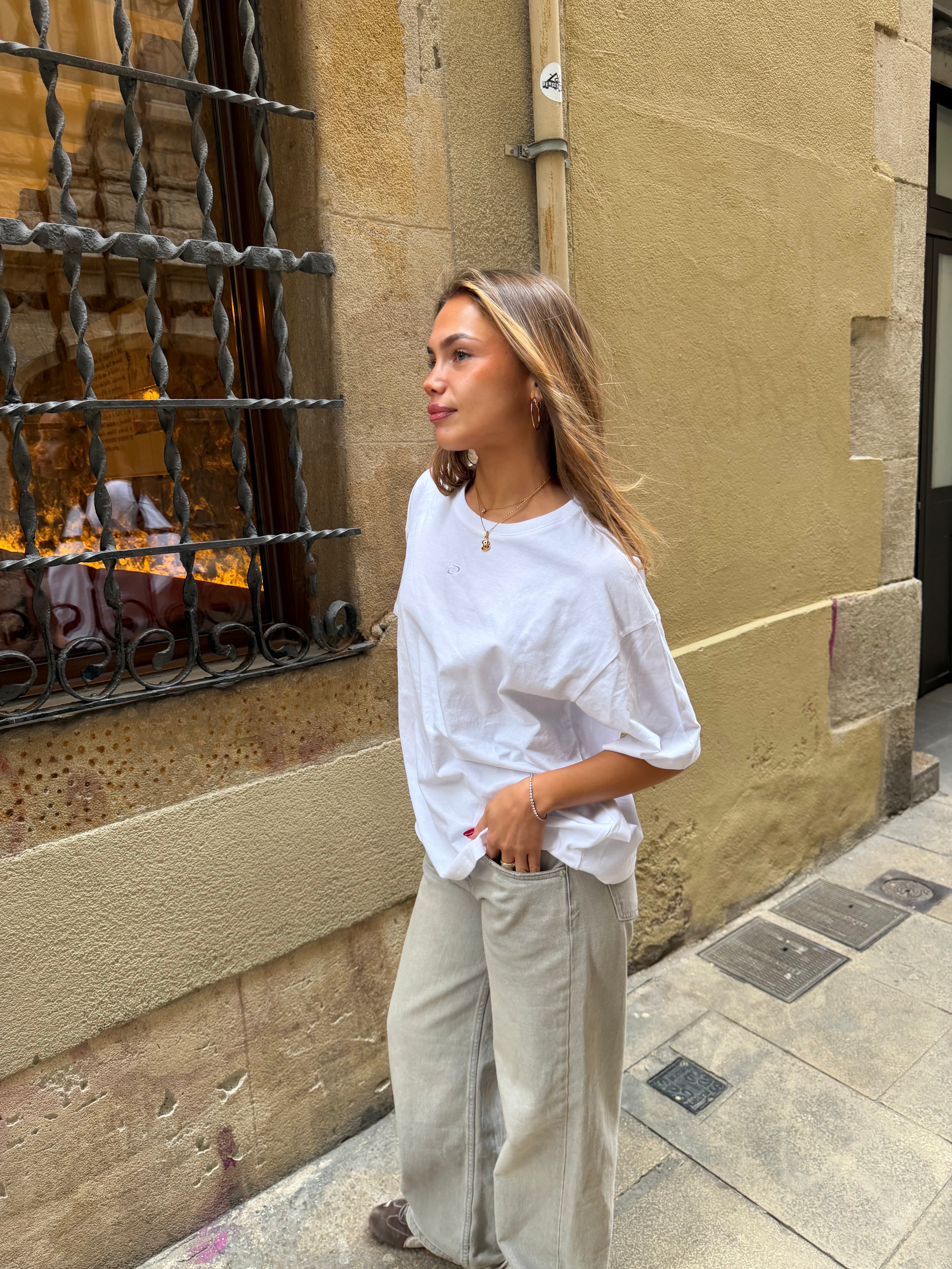SARA SATIN LACE TOP - CREME