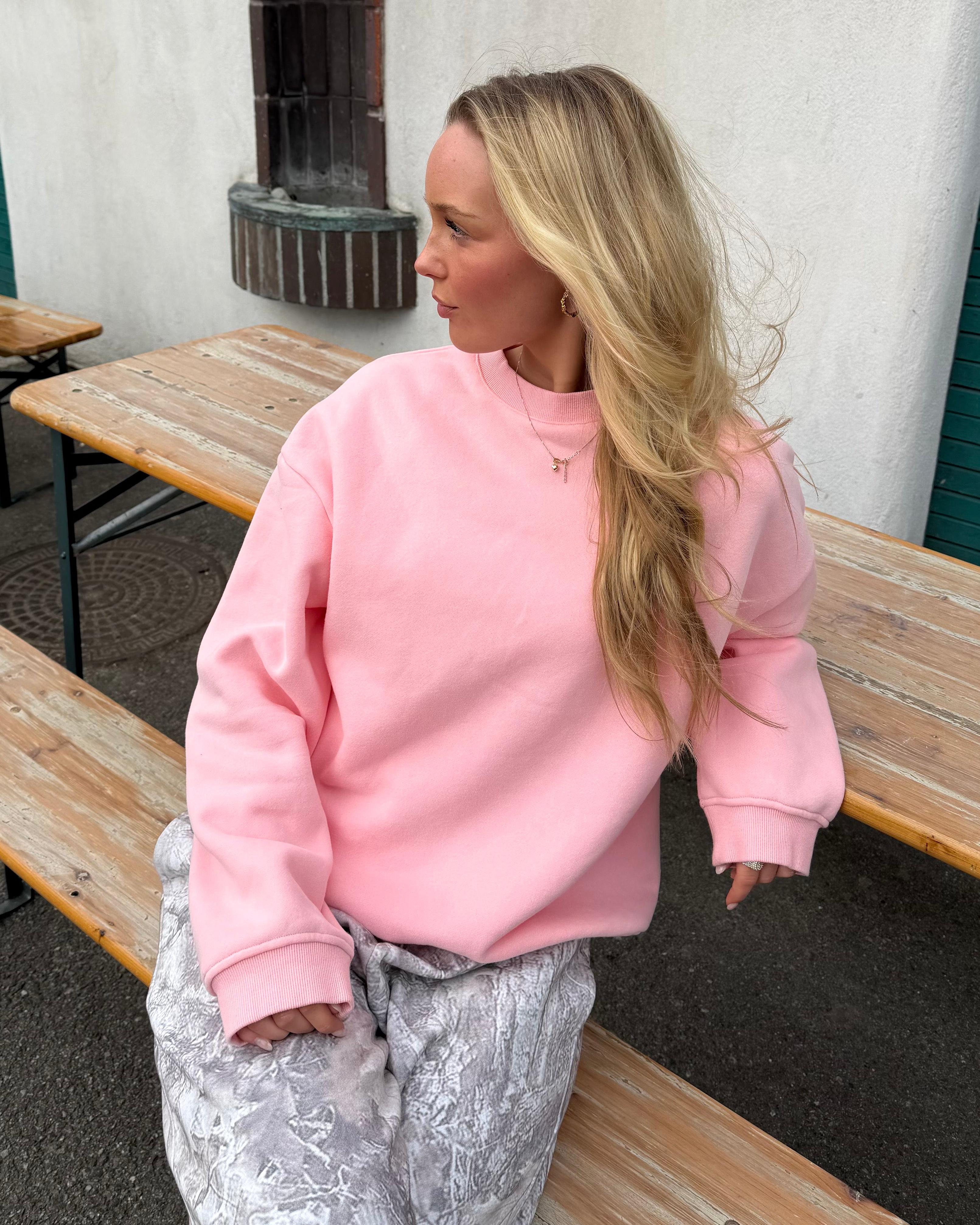 OVERSIZED SWEATSHIRT - LIGHT PINK