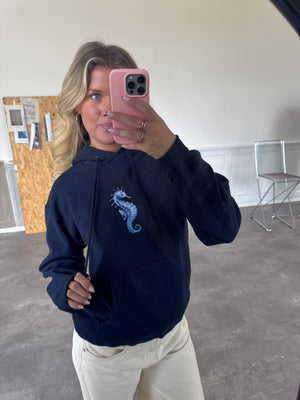 SHELLY (blue) HOODIE - NAVY