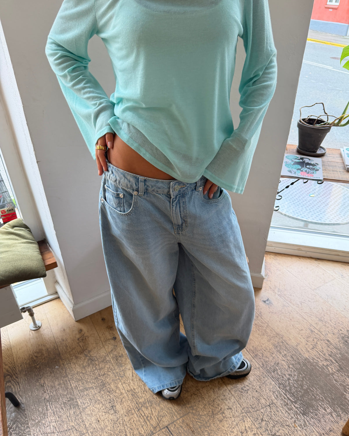 MARIE BAGGY JEANS - LIGHT BLUE - Dinvintageshop