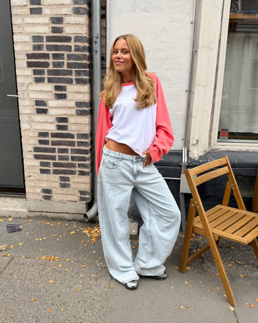 EMMA BAGGY JEANS - BRIGHT BLUE - Dinvintageshop