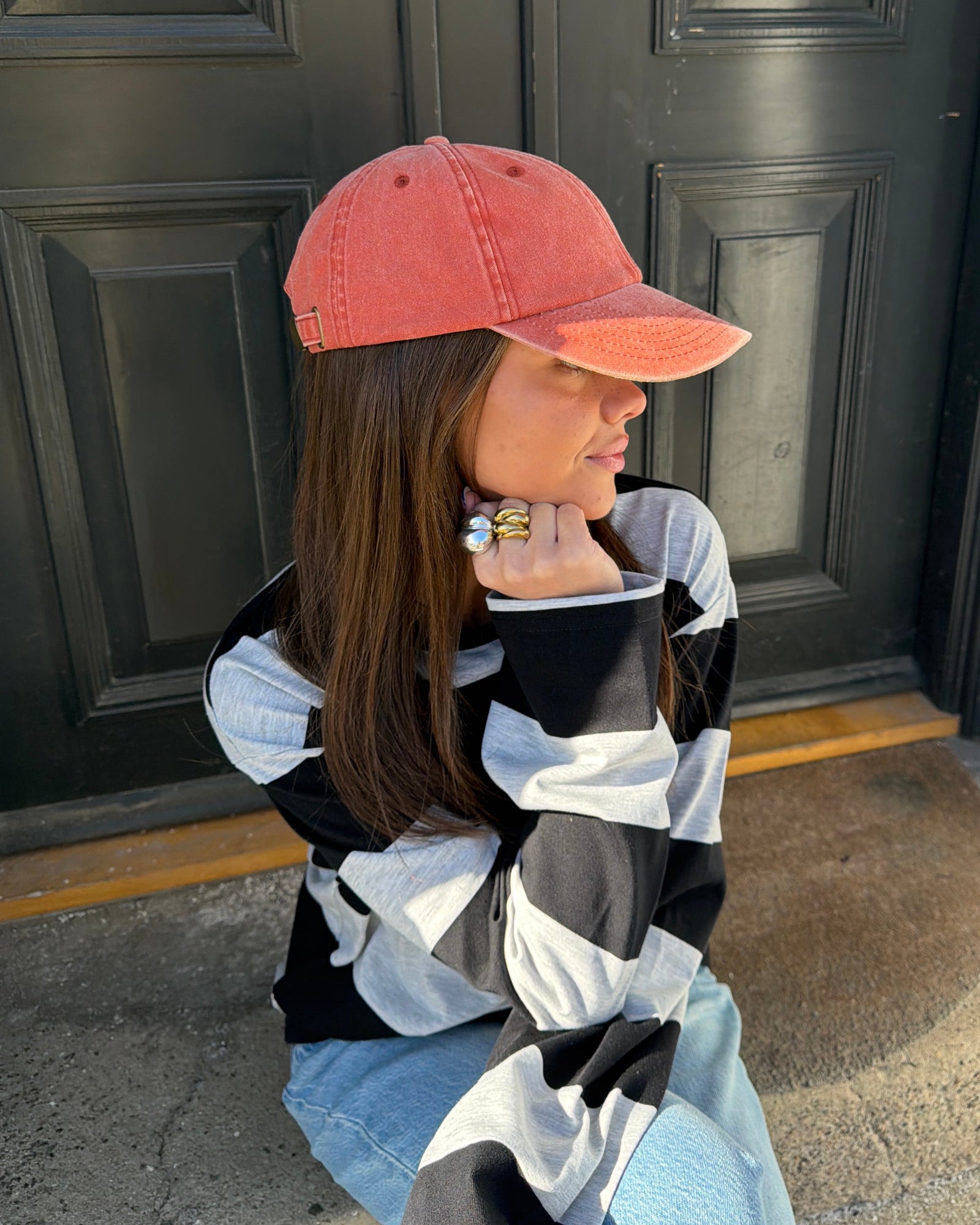 PERFECT CAP - VINTAGE ORANGE - fra Dinvintageshop