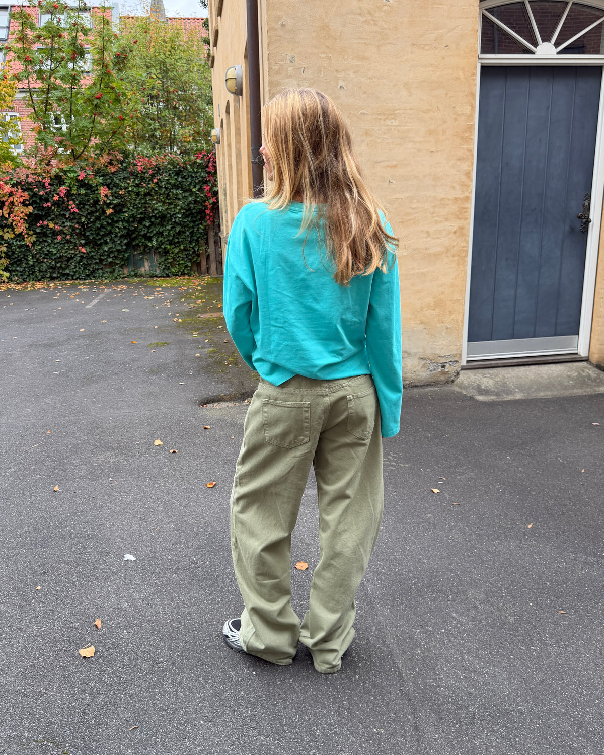 ESTHER JEANS - GREEN - Dinvintageshop