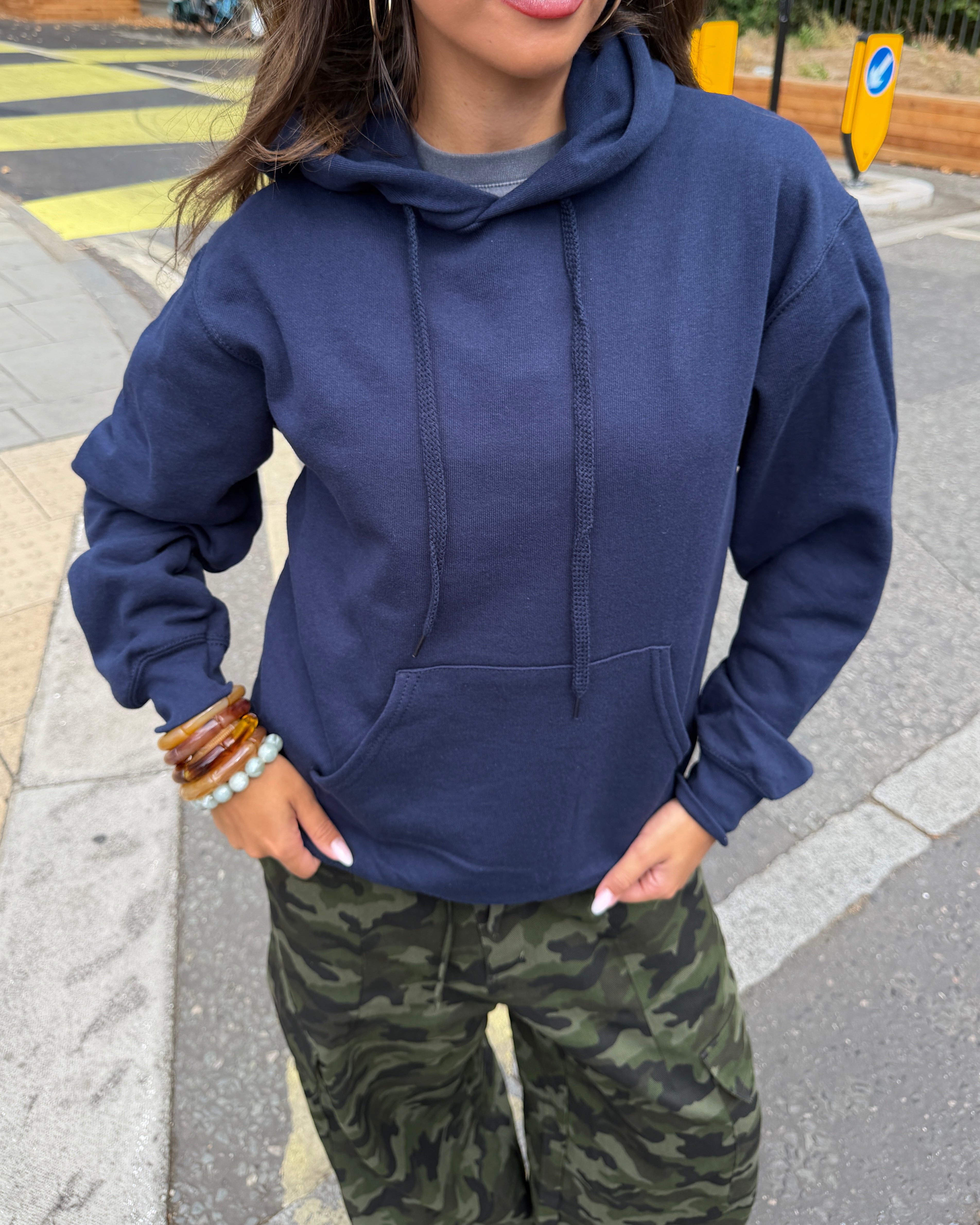 DANA HOODIE (back print) - NAVY