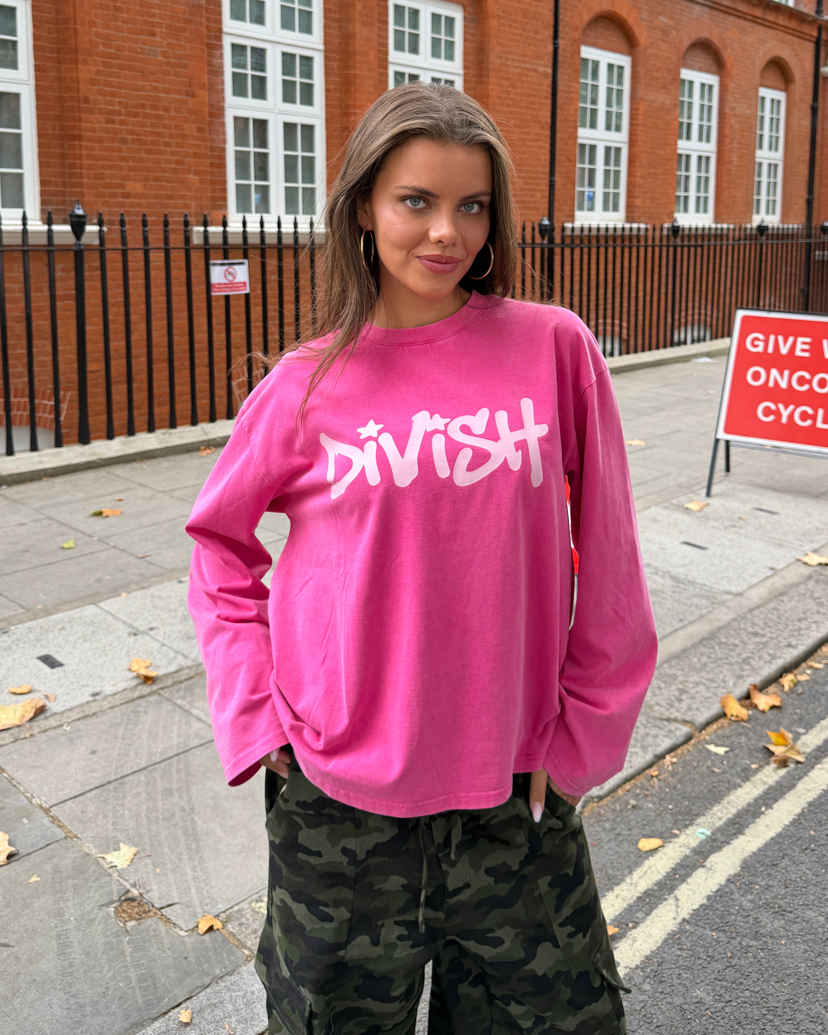 DUA LONG-SLEEVE TEE - PINK