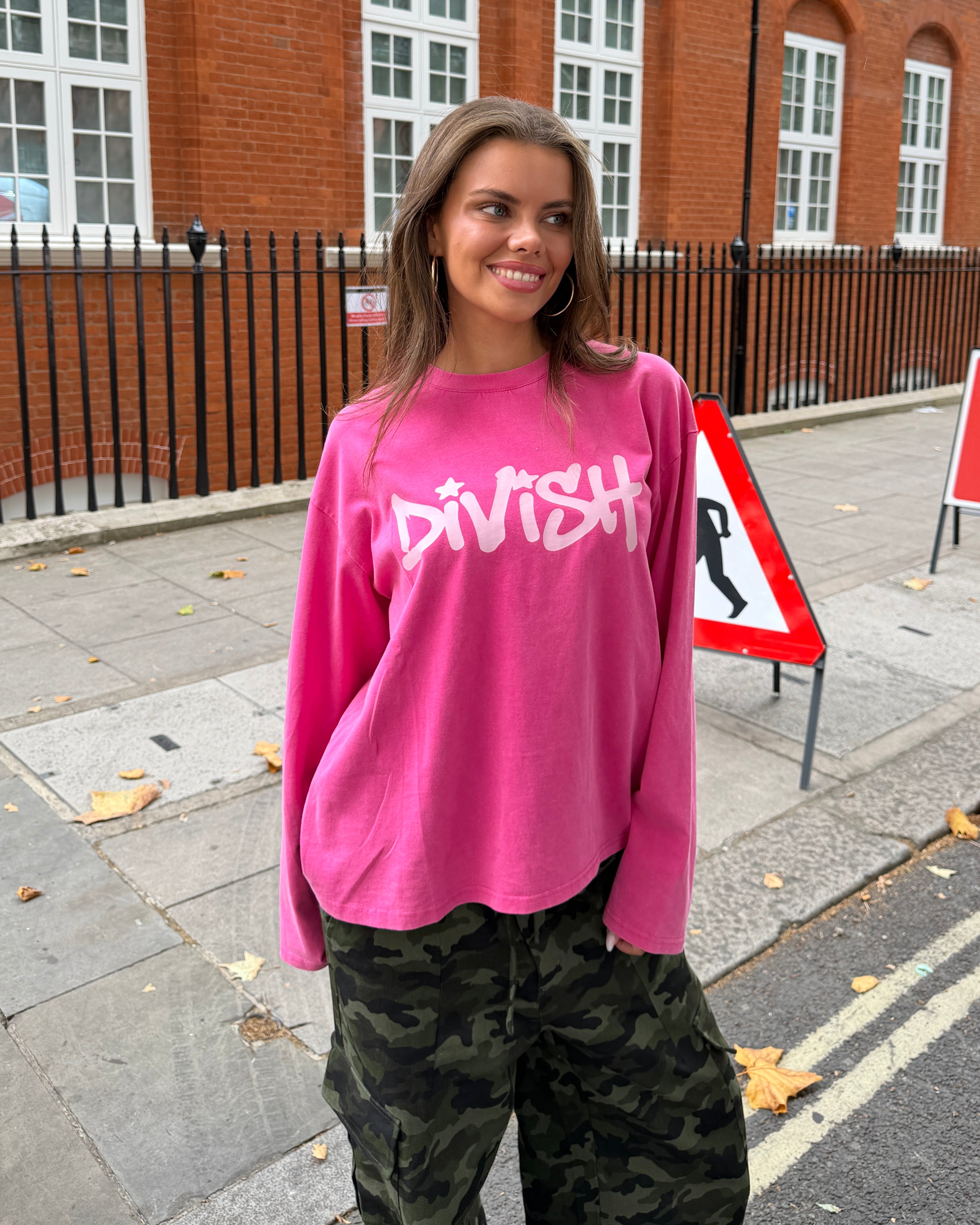 DUA LONG-SLEEVE TEE - PINK