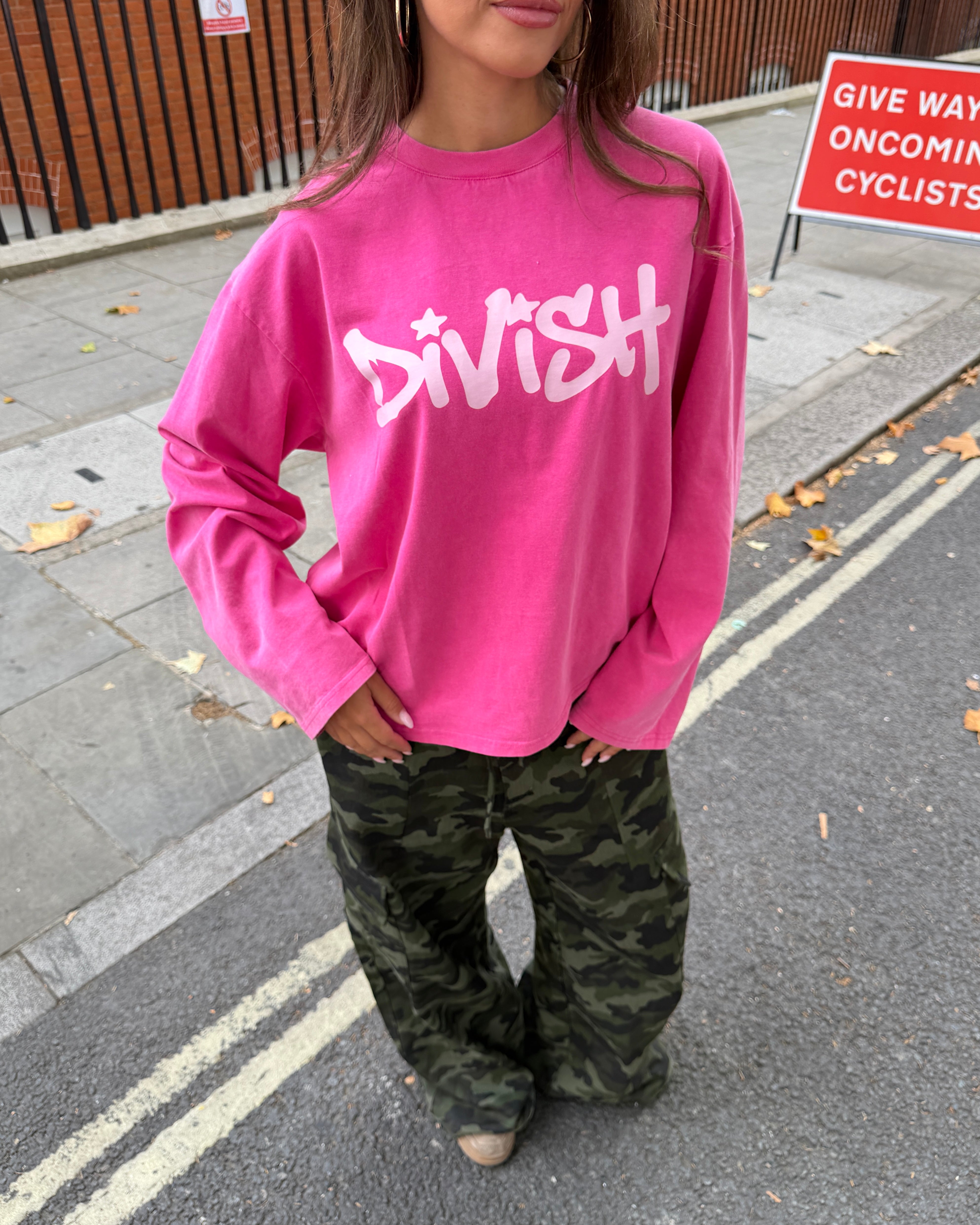 DUA LONG-SLEEVE TEE - PINK