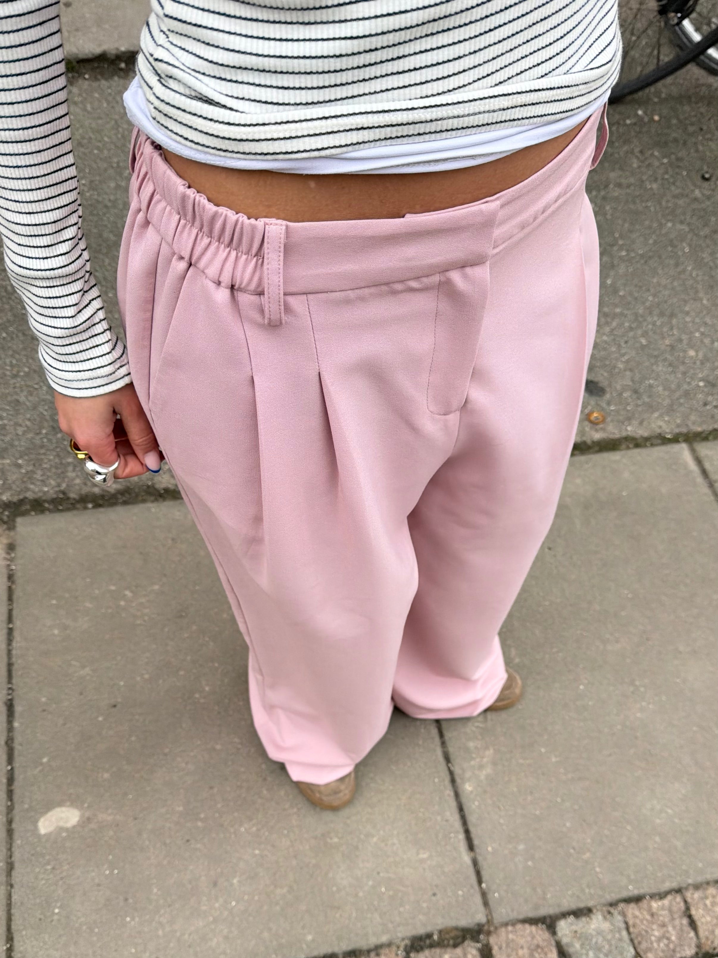 AIA BAGGY SUIT PANT - LIGHT PINK