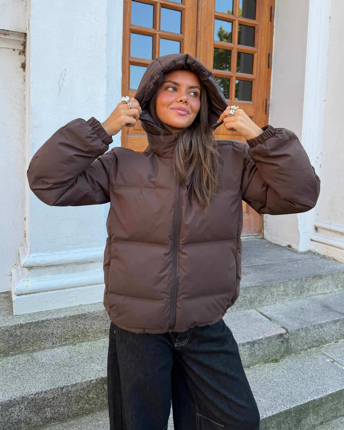 ALMA DOWN JACKET i brown – billede 1