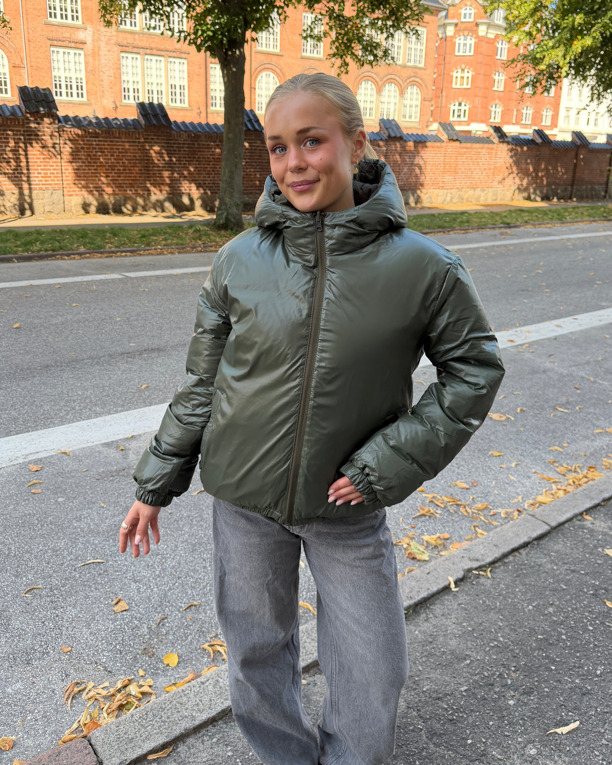 ALMA DOWN JACKET i army – billede 8