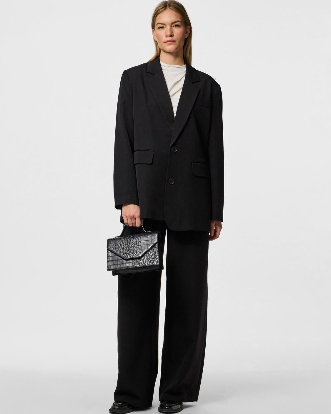 KAMIL LOOSE BLAZER - BLACK