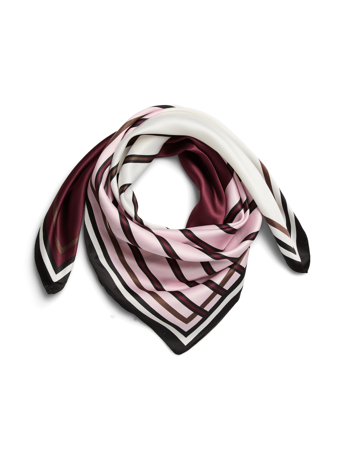AMANDA SQUARE SCARF - TAWNY PORT GRAPHIC