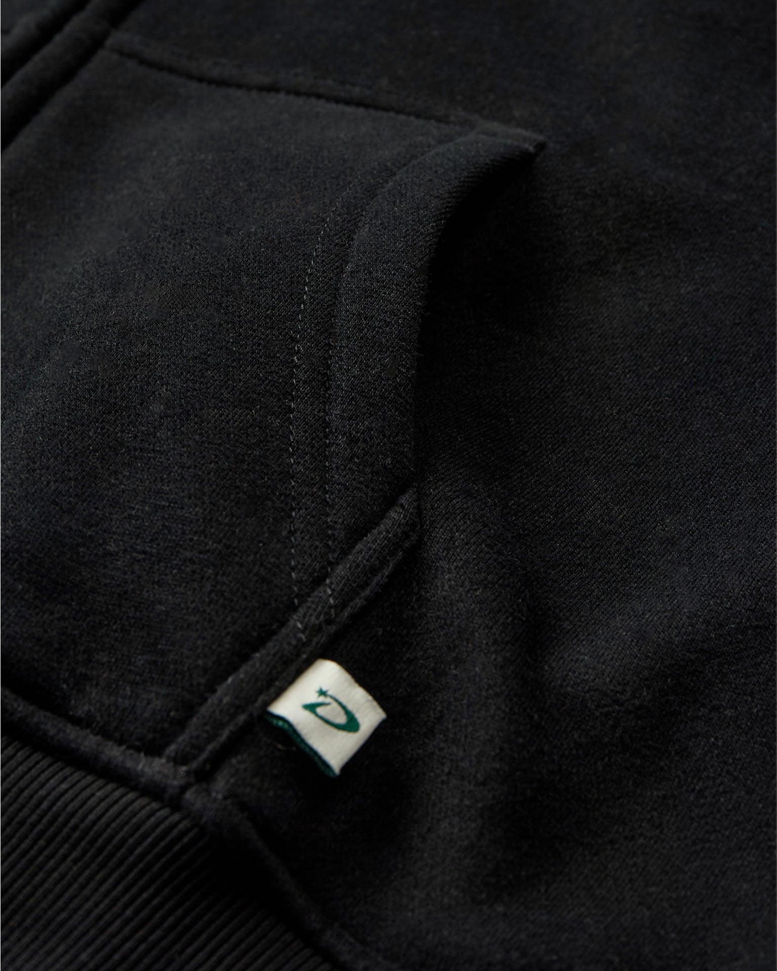 OVERSIZED ZIP HOODIE - BLACK