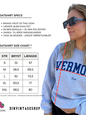 VERMONT SPORTS (GREEN) SWEATSHIRT - NAVY